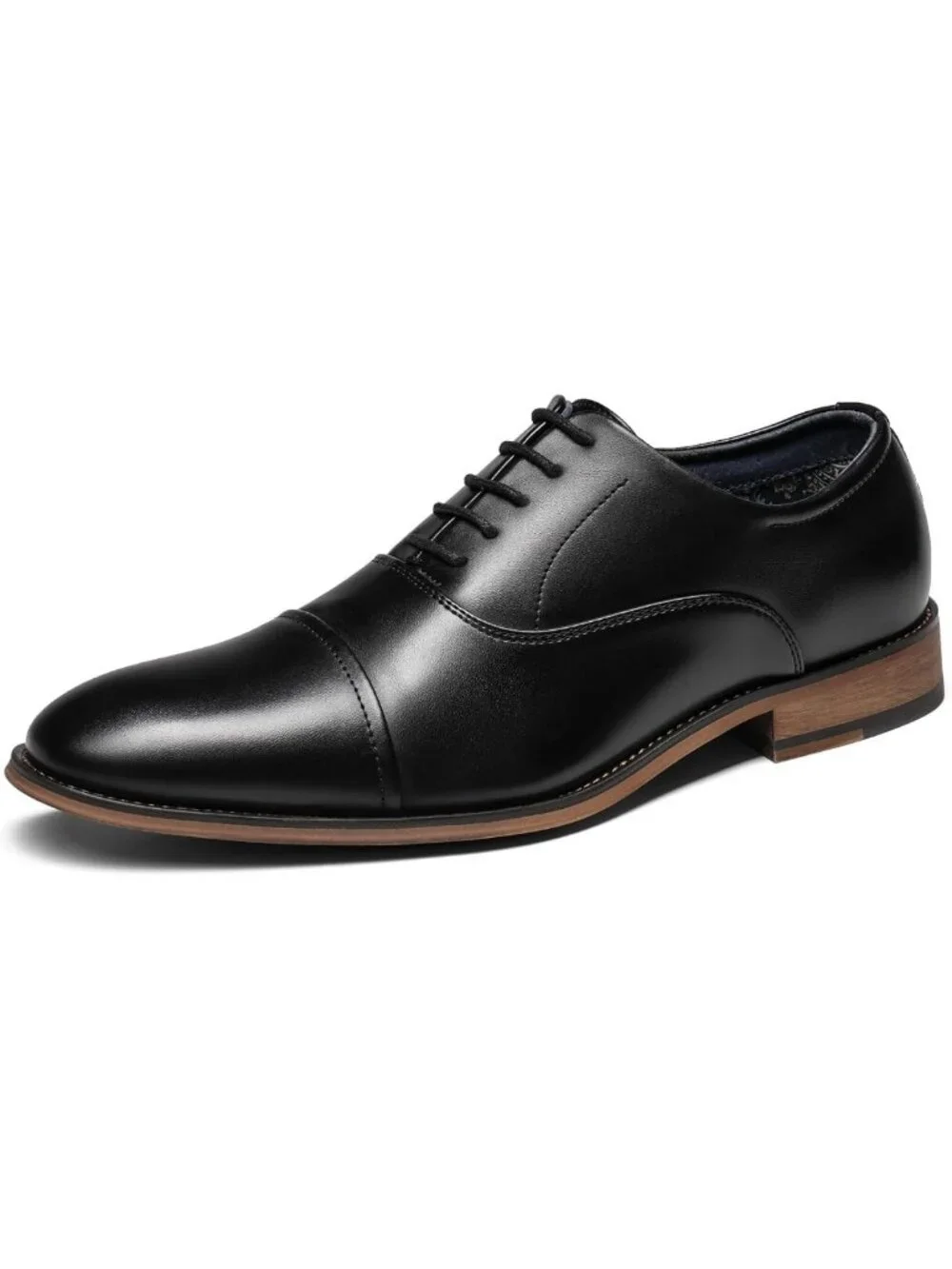 Stylish Men's Cap-Toe Formal Dress Shoes for Business & Special Occasions